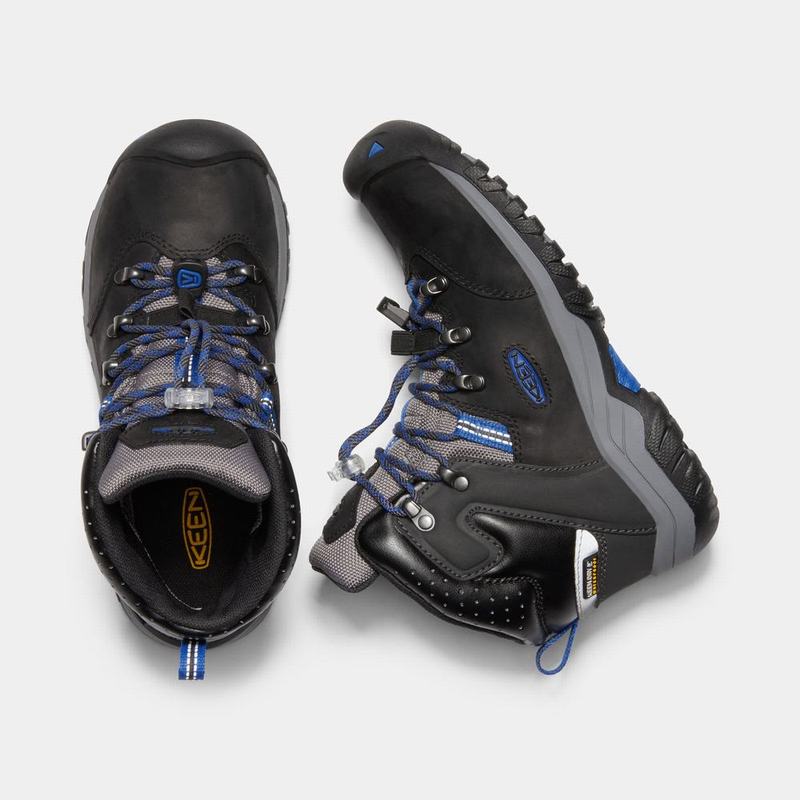 Botas De Nieve Keen Torino II Waterproof Para Niños Negros/Azules - Botas Keen Mexico (491308-FBI)